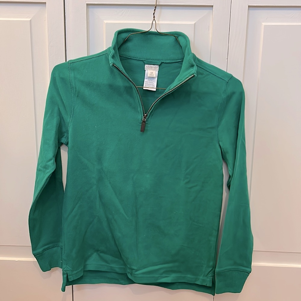 J.Crew Boys Half Zip in Kelly Green